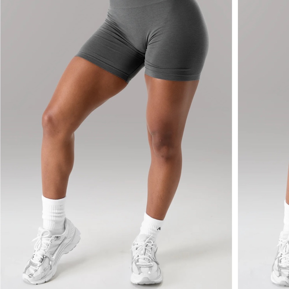 Alphalete Amplify Charcoal Gray High-Rise Shorts